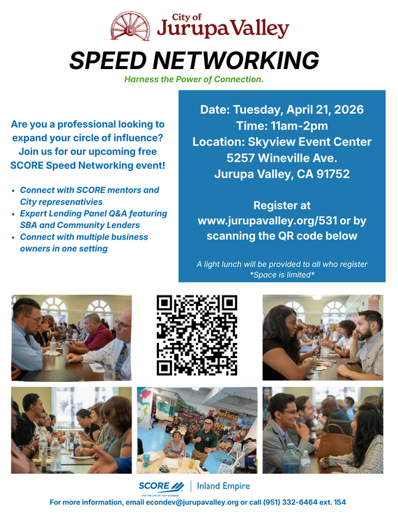 Speed networking flyer