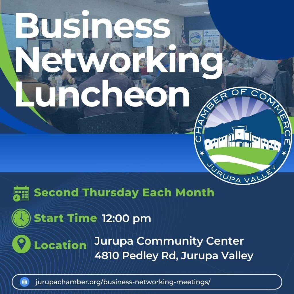 Chamber of Commerce business luncheon flyer