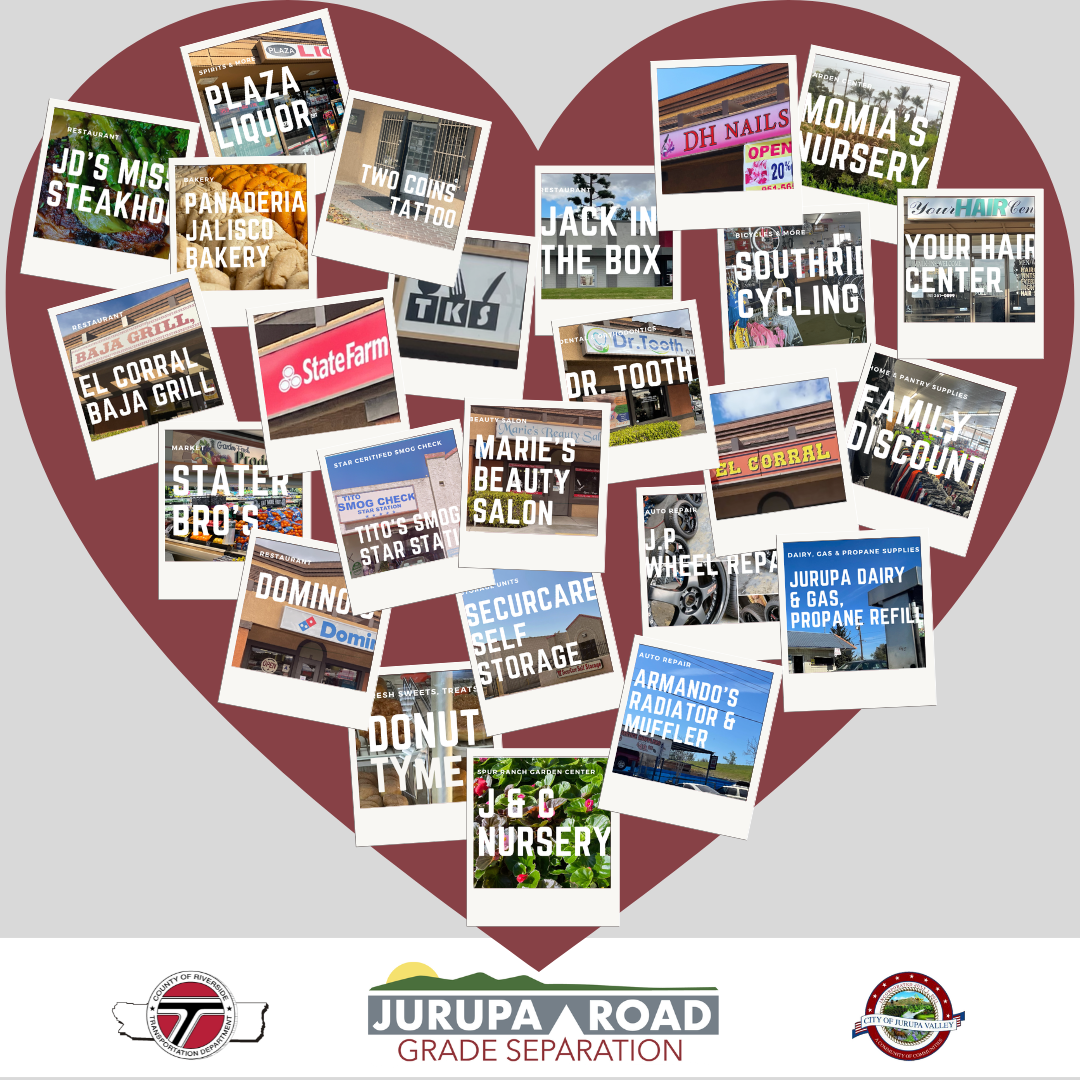 Photo of a collage of businesses open during costruction