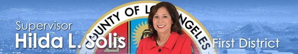 Banner for Supervisor Hilda Solis