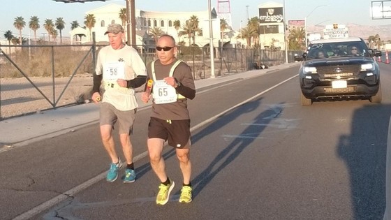 L.A. County Probation passing Fresno P.D. in Baker to Vegas Race