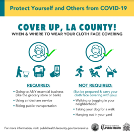 When and where to wear your face covering