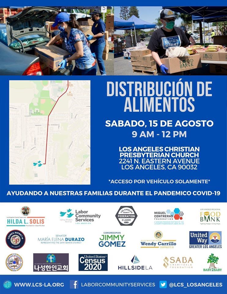 el sereno food distribution Spanish