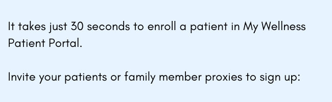 Help patients sign up