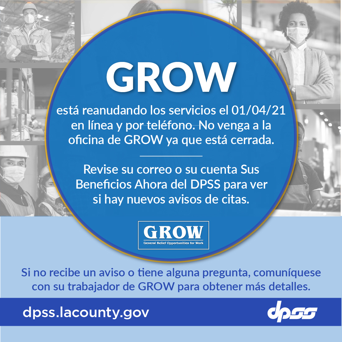 GROW Reopening Spanish