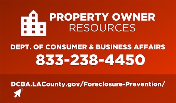 Property Owner Resources - DepT. of Consumer & Business Affairs - 833-238-4450