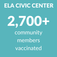 Vaccine success ELA Civic Center