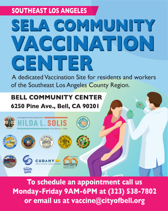 SELA COVID vaccine flyer English