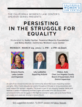 Persisting in the Struggle for Equality