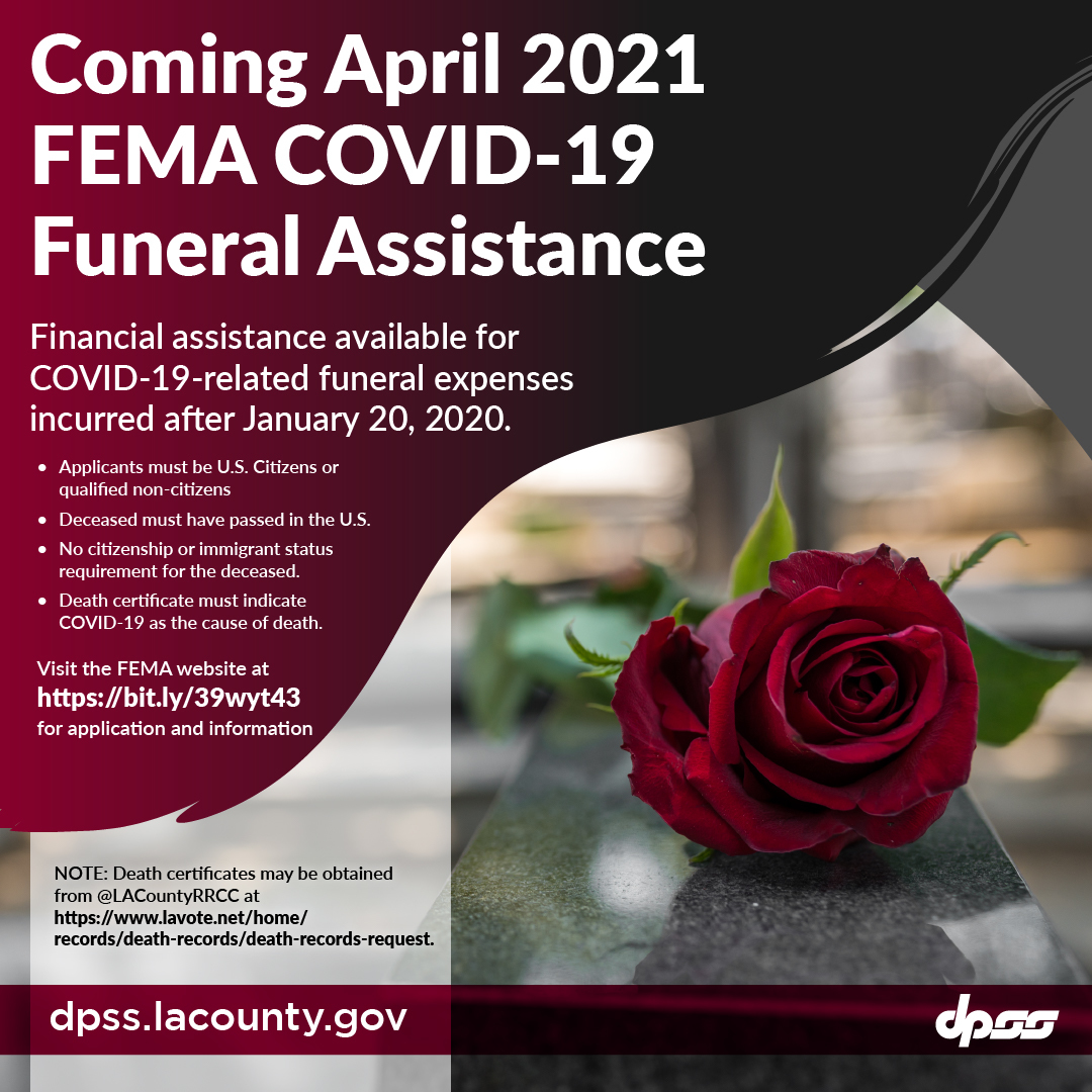 FEMA COVID-19 Funeral Assistance
