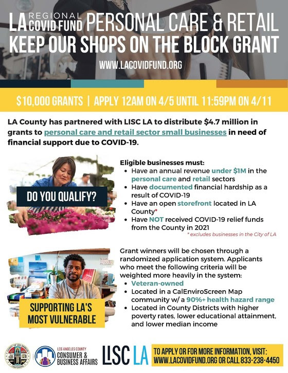 Keep our shops on the block grant