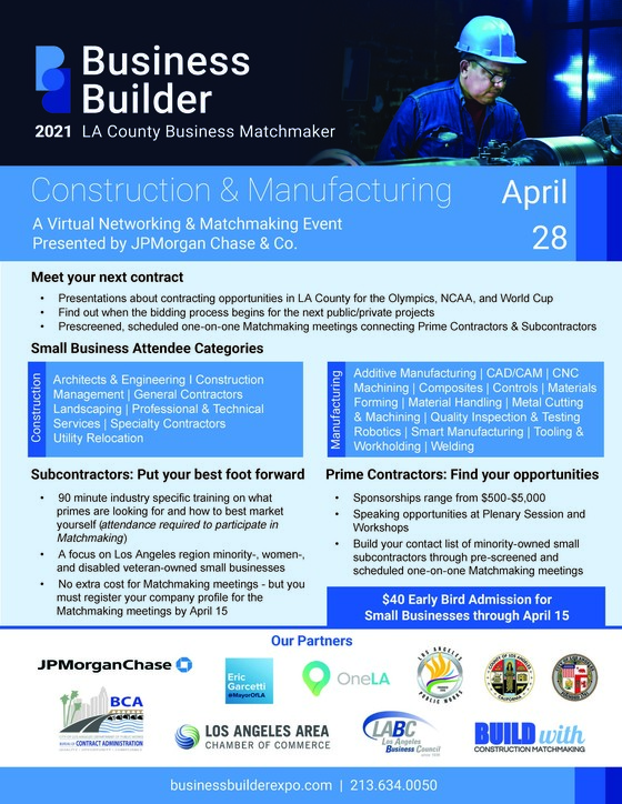 Flyer for Business Builder event