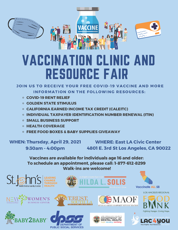 Updated ELA Vaccine and Community Resource Fair