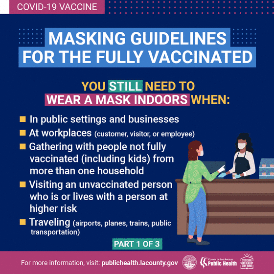 Masks for fully vaccinated