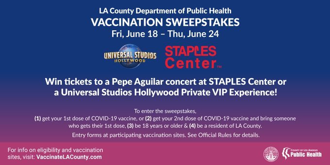 Staples Center Vaccine Incentive