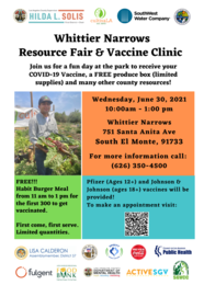 Whittier Narrows Resource Fair and Vaccine Clinic