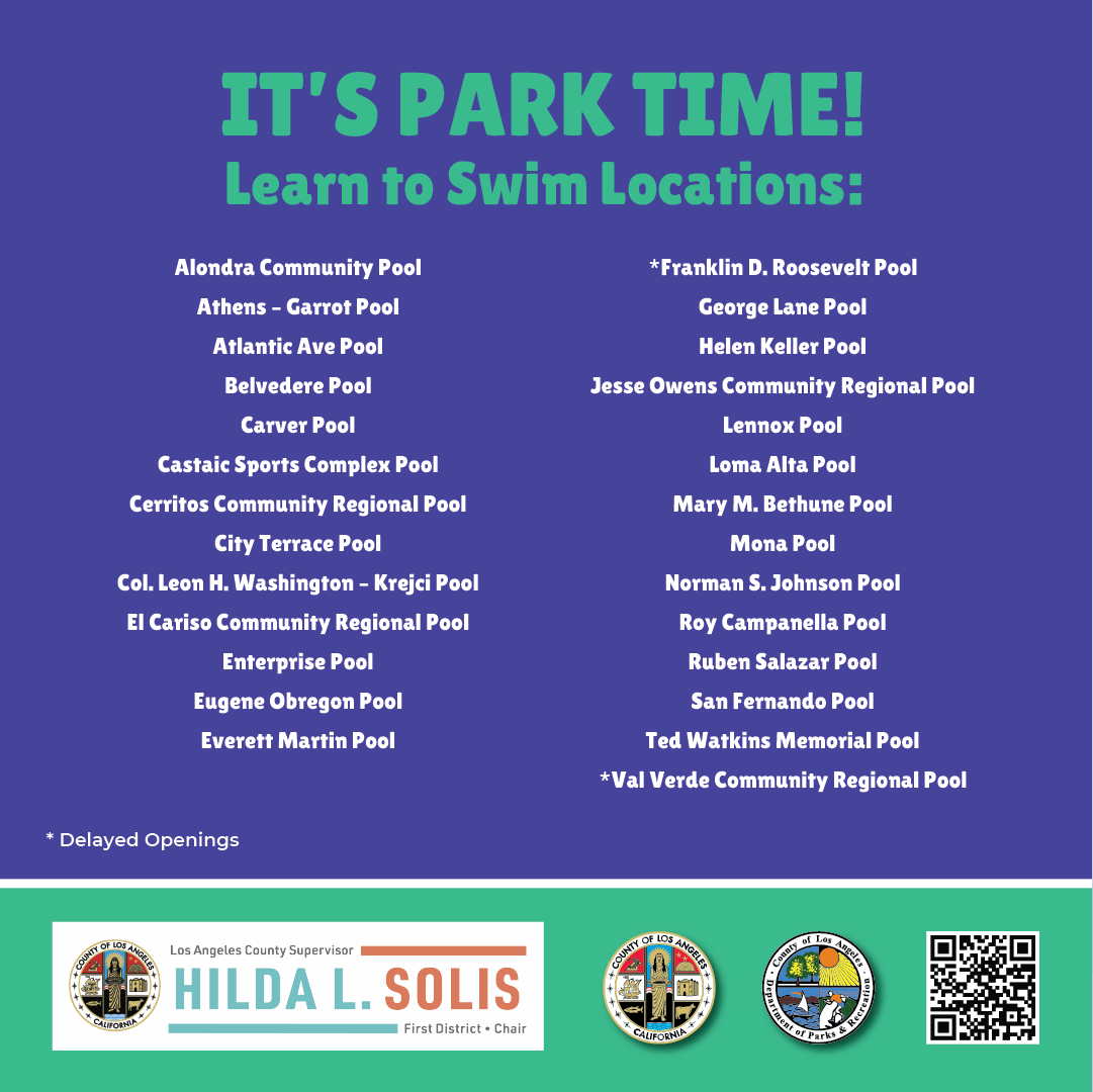 Parks Learn to Swim Program