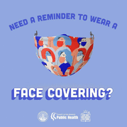 Reminder to wear a face covering