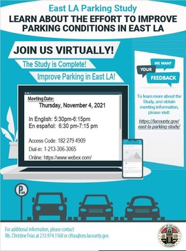 East LA Parking Study Meeting