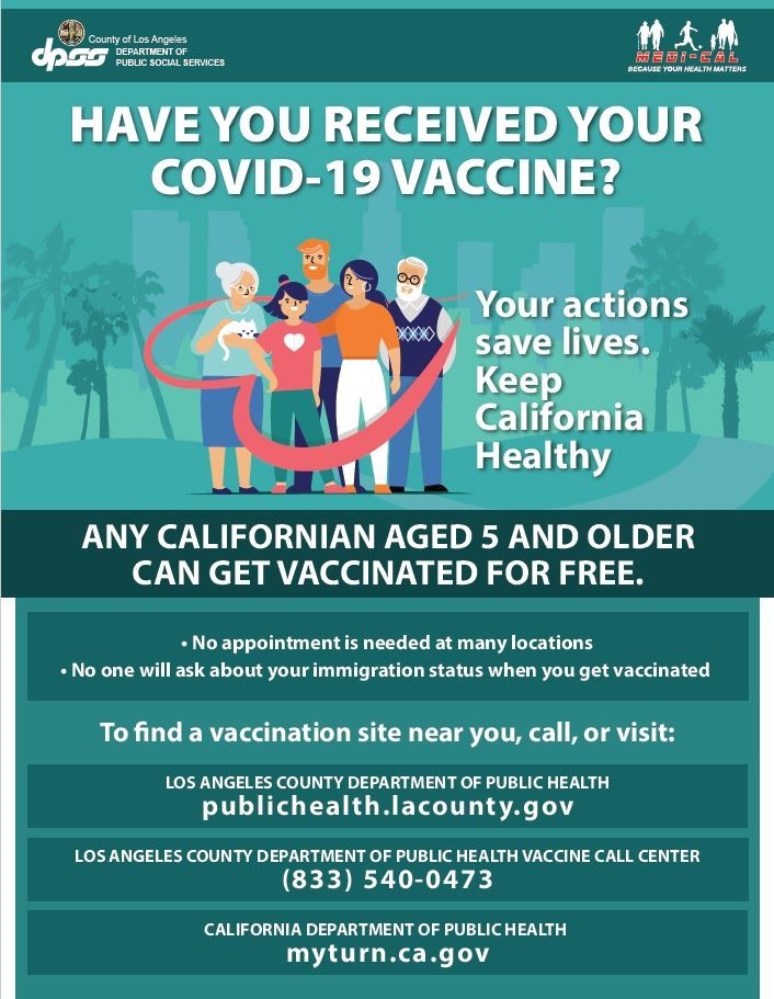 FREE COVID-19 VACCINE FOR AGES 12 AND UP