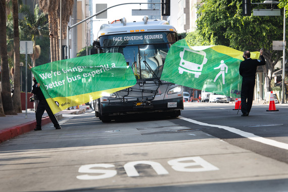 Metro Bus lanes