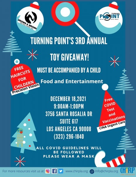 TURNING POINT TO HOST 3RD ANNUAL TOY GIVEAWAY