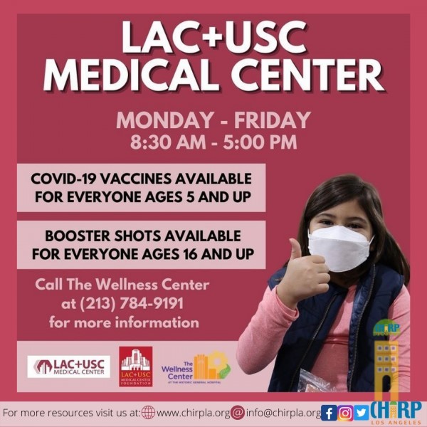 LAC+USC MEDICAL CENTER COVID-19 VACCINE RESOURCES