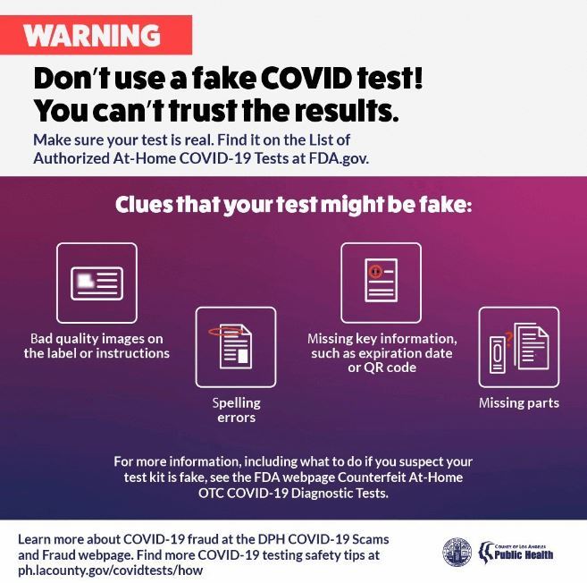 Fake COVID-19 Test