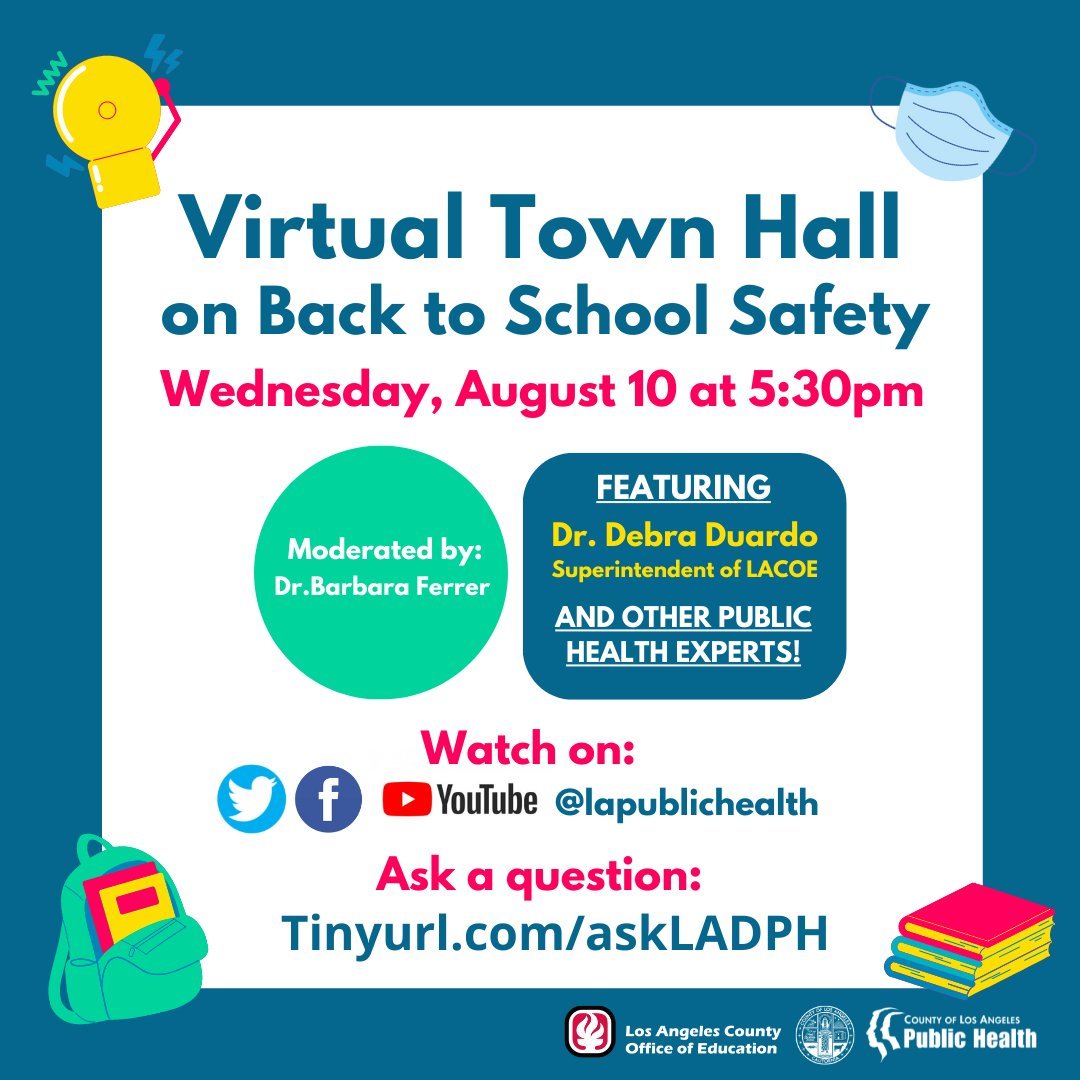 Aug 10 Back To School Town Hall