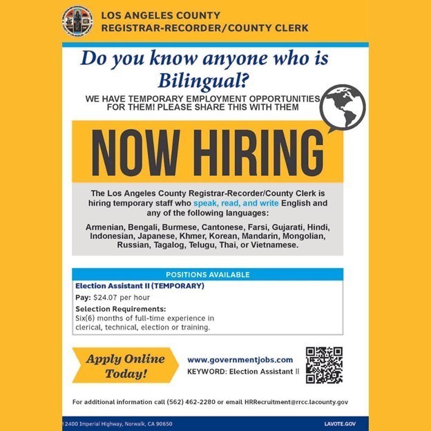 RRCC Hiring Bilingual