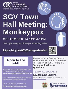 SGV Monkeypox Townhall