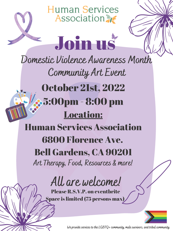 Domestic Violence Awareness Month Community Art Event