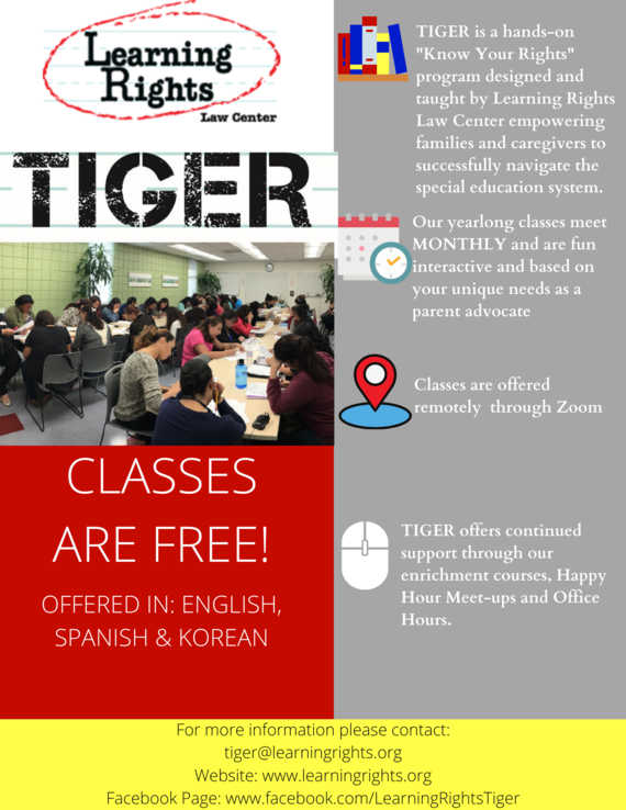 The Learning Rights Law Center TIGER Class