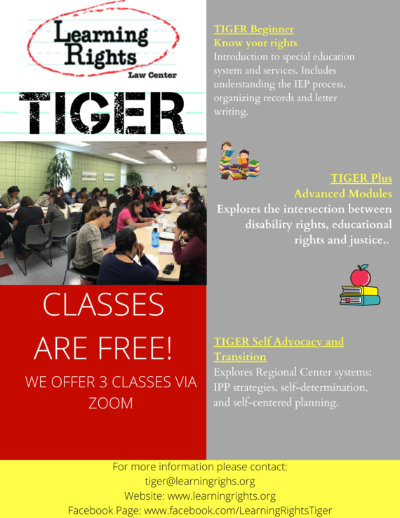 The Learning Rights Law Center Classes