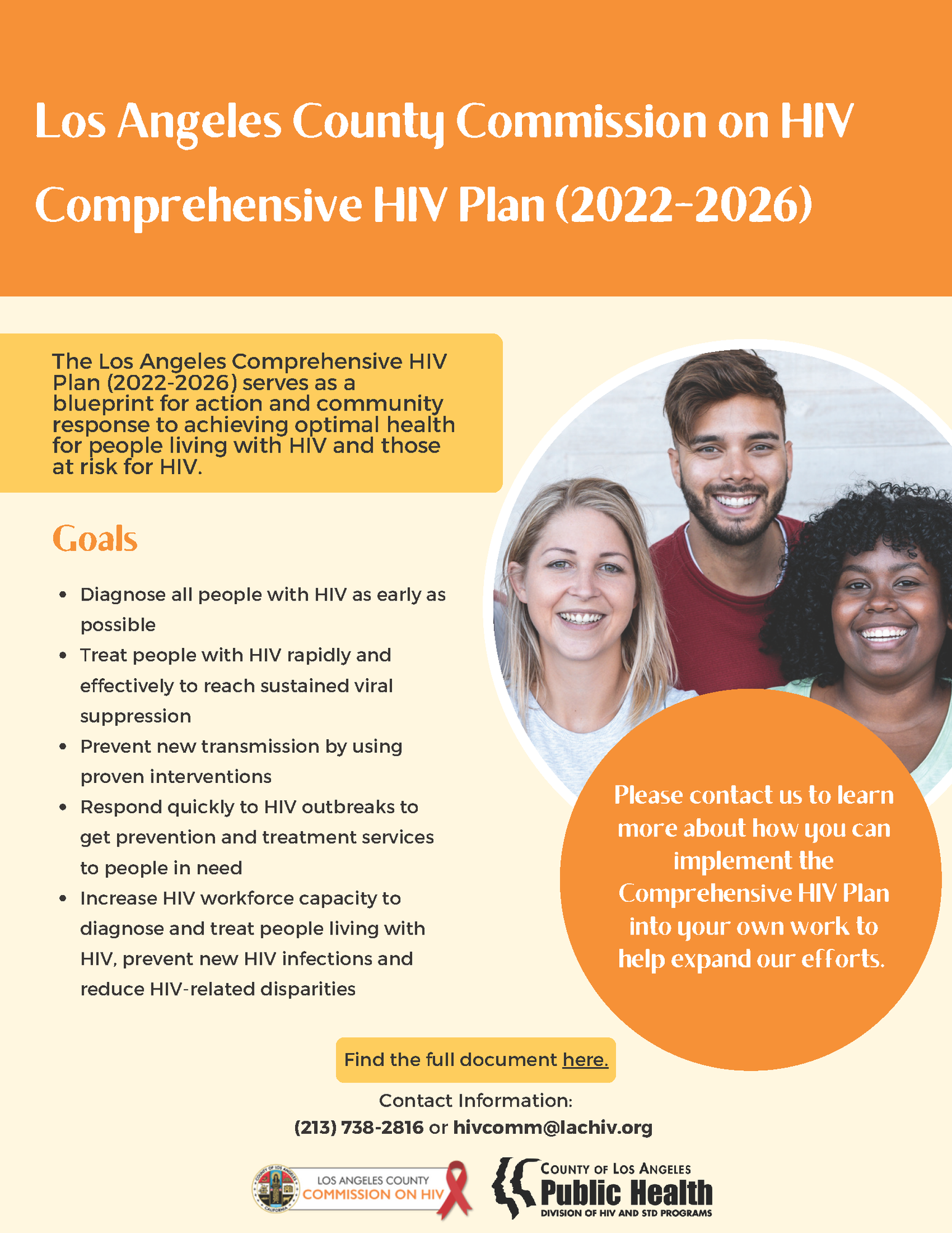LOS ANGELES COUNTY COMMISSION ON HIV Comprehensive HIV Plan (2022