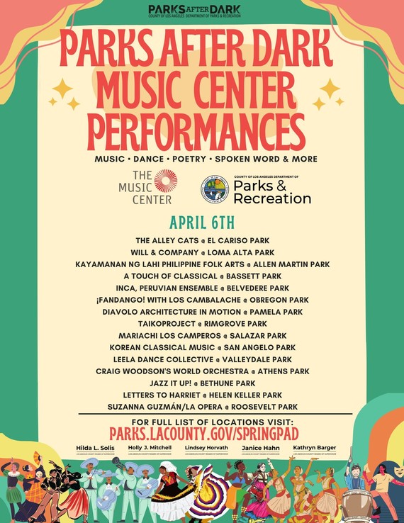 Parks X Music Center Events