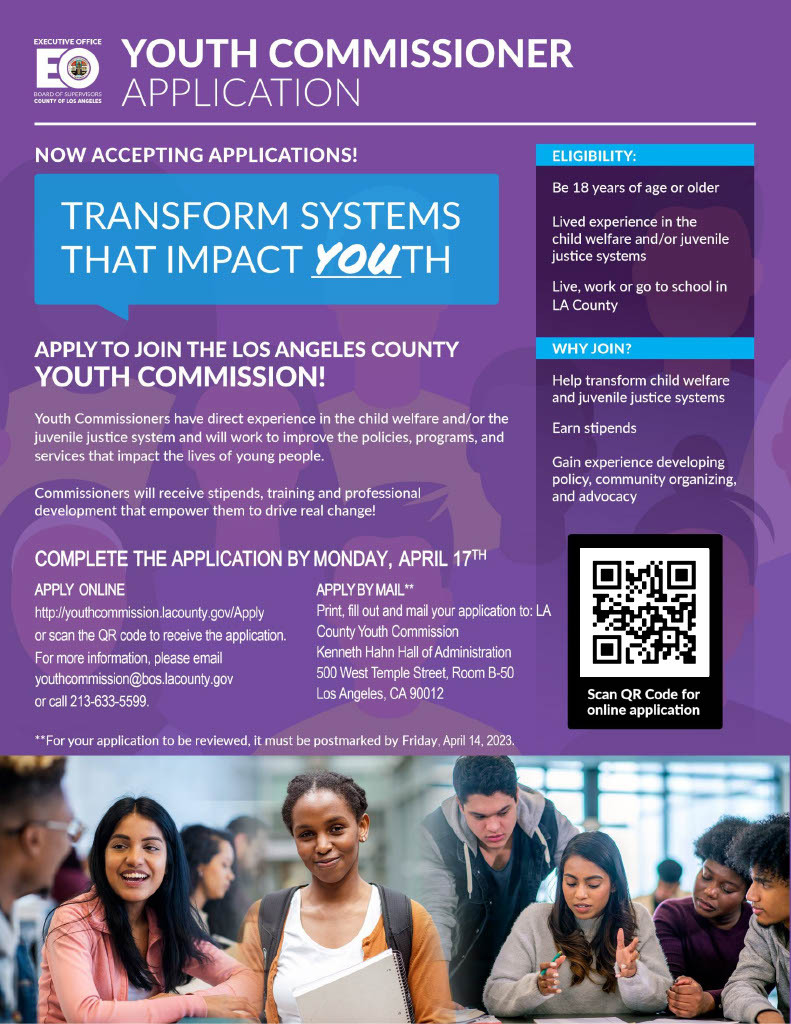 Youth Commissioners Recruitment Post