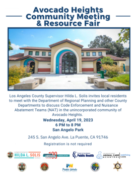 Avocado Heights Community Townhall