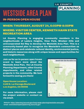 West Side Area Plan Open House