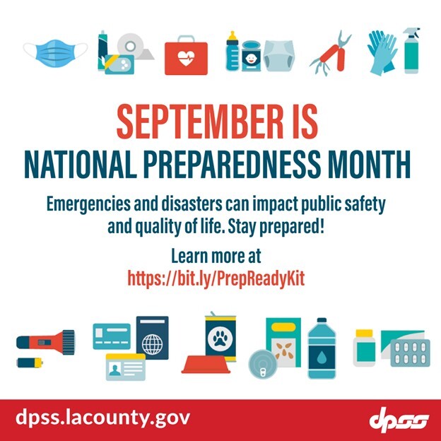 SEPTEMBER IS NATIONAL PREPAREDNESS MONTH