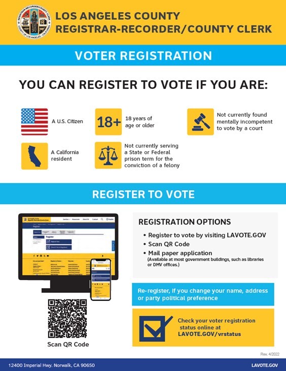 REGISTER TO VOTE TODAY!