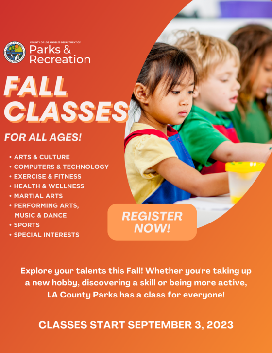 Fall Art Classes with Parks 