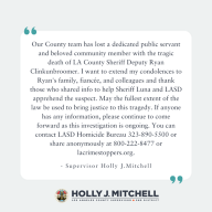 Supervisor Mitchell's Statement