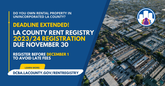 Rent Registry Deadline Extended