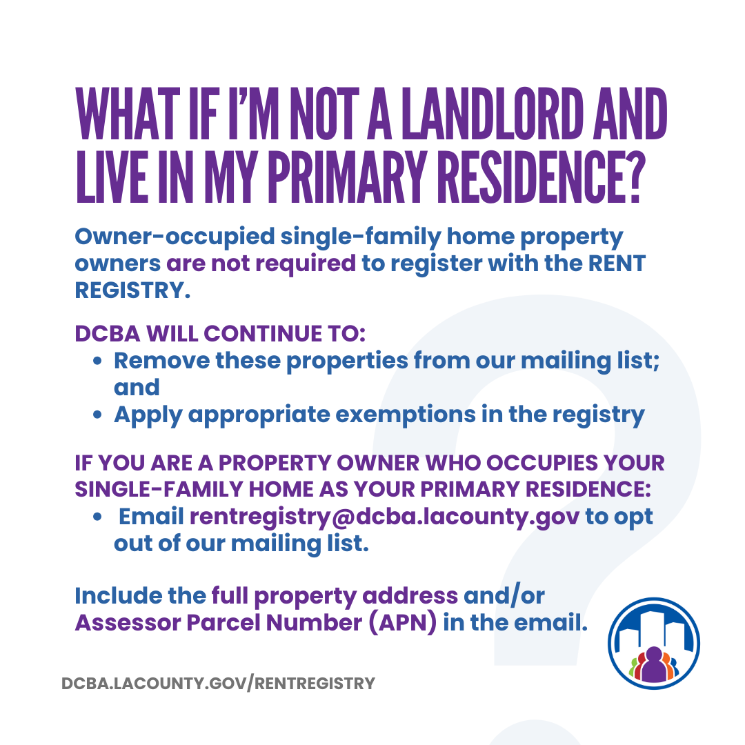 How to File for a Rent Registry Exemption