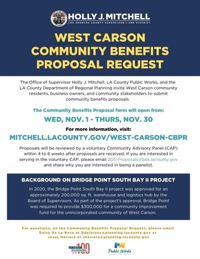 West Carson - Community Benefit Proposal 