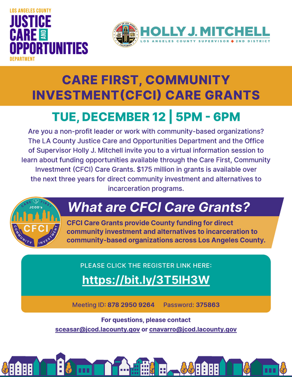 JCOD CFCI Care Care Grants