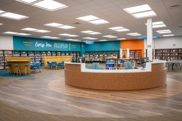 Interior of the renovated Carson Library