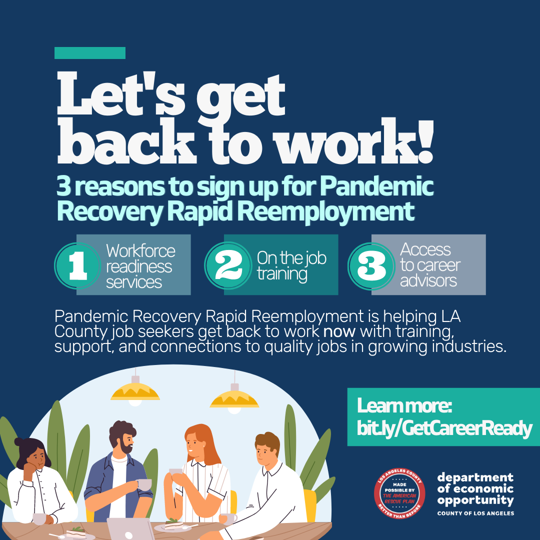Pandemic Recovery Rapid Remployment program - Department of Economic Opportunity