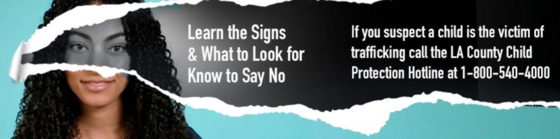 Know to say no - Human Trafficking Awareness Month